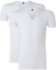Alan Red T Shirt Extra Diepe V Hals Stretch , Wit, Heren online kopen
