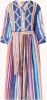 Devotion Poisses midi jurk met strikceintuur en dessin online kopen