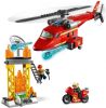 Lego 60281 City Reddingshelikopter Creatief Speelgoed met Minifiguren van Motorfiets, Brandweerlieden en Piloot online kopen