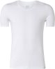Schiesser T shirt v hals korte mouw 155630 100 white online kopen