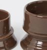 Vtwonen Ceramic Waxinelichthouder Set van 2 Warm Brown online kopen