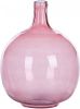 Beliani Chappathi Bloemenvaas roze glas online kopen