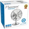 Bestron Tafelventilator DFT35CH met draaifunctie in retrostijl, hoogte 43 cm, ø 35 cm, 35 w, chroom online kopen