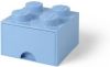 LEGO Set van 2 Opbergbox Brick 4, Lichtblauw online kopen