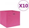 VidaXL Opbergboxen 10 st 28x28x28 cm nonwoven stof roze online kopen