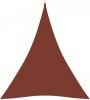 VidaXL Zonnescherm driehoekig 5x7x7 m oxford stof terracottakleurig online kopen