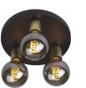 Ylumen Plafondlamp Basiq 3 lichts Ø 25 cm excl. E27 zwart goud online kopen