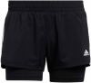 Adidas Performance Short PACER 3 STREPEN WOVEN TWO IN ONE online kopen