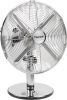 Bestron Tafelventilator DFT35CH met draaifunctie in retrostijl, hoogte 43 cm, ø 35 cm, 35 w, chroom online kopen