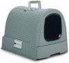 Curver Kattenbak met kap 51x38x39, 5 cm antraciet 400460 online kopen