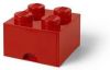 LEGO Set van 4 Opberglade Brick 4, Rood online kopen