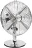 Bestron Tafelventilator DFT35CH met draaifunctie in retrostijl, hoogte 43 cm, ø 35 cm, 35 w, chroom online kopen
