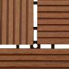 VIDAXL 22 st Terrastegels 30x30 cm 2 m&#xB2, HKC bruin online kopen
