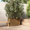 VidaXL Plantenbak 100x50x70 cm massief grenenhout honingbruin online kopen