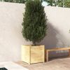 VidaXL Plantenbak 60x60x60 cm massief grenenhout online kopen