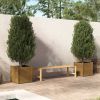 VidaXL Plantenbakken 2 st 50x50x50 cm massief grenenhout honingbruin online kopen