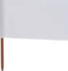 VIDAXL Windscherm 3 panelen 400x120 cm stof wit online kopen