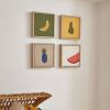 Kave Home Bogumila set van 4 veelkleurige fruit schilderijen, 20 x online kopen