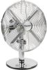 Bestron Tafelventilator DFT35CH met draaifunctie in retrostijl, hoogte 43 cm, ø 35 cm, 35 w, chroom online kopen