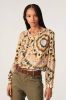 BA&SH Bedrukte blouse met ronde hals Calysta online kopen
