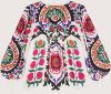 BA&SH Bedrukte blouse met V hals, lange mouwen online kopen