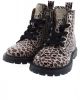 Develab 42102 lakleren veterboots met panterprint oudroze online kopen