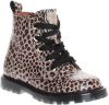 Develab 42102 lakleren veterboots met panterprint oudroze online kopen