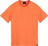 Scotch and Soda T shirts Classic solid organic cotton jersey crewneck t shirt Oranje online kopen