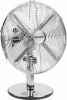 Bestron Tafelventilator DFT35CH met draaifunctie in retrostijl, hoogte 43 cm, ø 35 cm, 35 w, chroom online kopen
