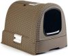 Curver Kattenbak met kap 51x38x39, 5 cm antraciet 400460 online kopen