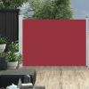 VidaXL Tuinscherm uittrekbaar 100x500 cm rood online kopen