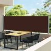 VidaXL Tuinscherm uittrekbaar 140x600 cm bruin online kopen