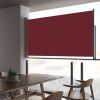 VidaXL Tuinscherm uittrekbaar 160x300 cm rood online kopen
