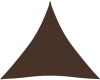 VidaXL Zonnescherm driehoekig 4x4x4 m oxford stof bruin online kopen