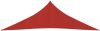 VIDAXL Zonnezeil 160 g/m&#xB2, 4x4x5, 8 m HDPE rood online kopen