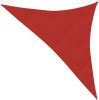 VIDAXL Zonnezeil 160 g/m&#xB2, 5x5x6 m HDPE rood online kopen