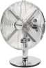 Bestron Tafelventilator DFT35CH met draaifunctie in retrostijl, hoogte 43 cm, ø 35 cm, 35 w, chroom online kopen