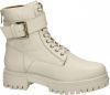 Nelson leren veterboots met siergesp off white online kopen