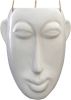 Present time Bloempot Hangend Mask Wit 12, 5x17, 3x22, 3cm online kopen