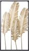 Present Time Decoratieve objecten Wall art Feathers iron Goudkleurig online kopen